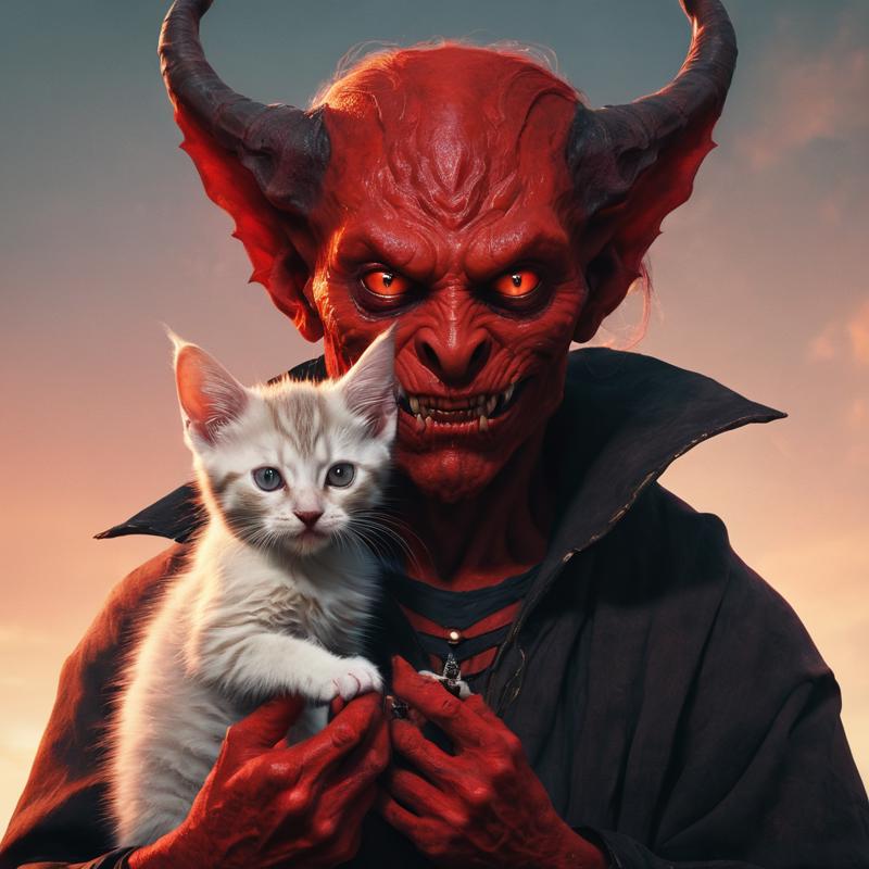 00382-A red demon holding a kitten.png